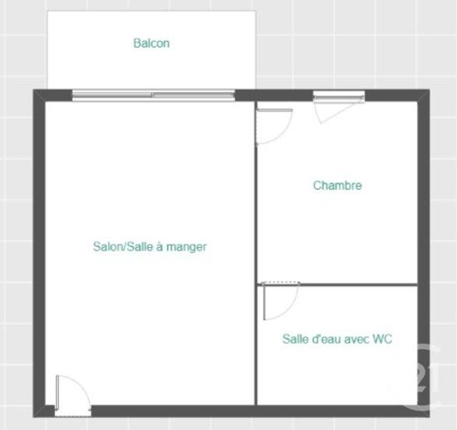 Appartement T2 à vendre - 2 pièces - 39.7 m2 - EYSINES - 33 - AQUITAINE - Century 21 Hesteda